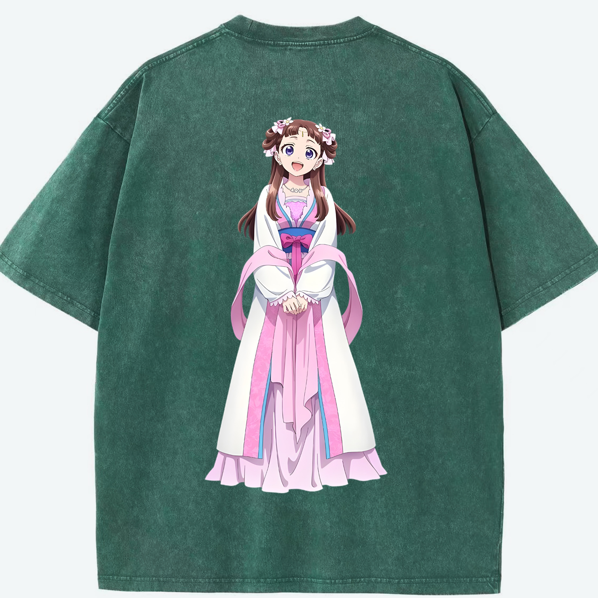 （画像用） 薬屋のひとりごと The Apothecary Diaries 綿100% ヴィンテージ風 半袖Tシャツ（背面プリント）